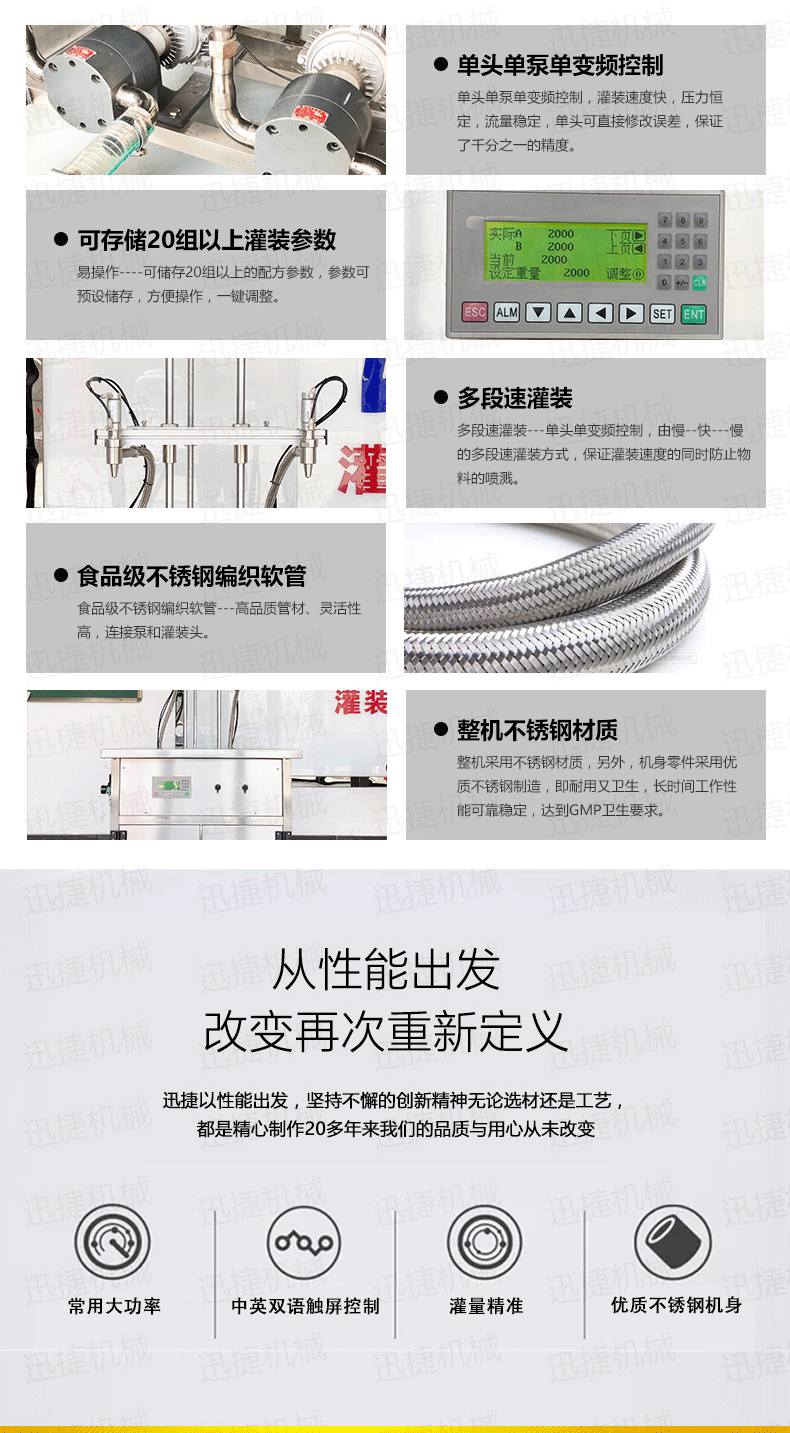 半自動電氣結合BSB雙頭食用油灌裝機